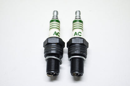 New AC Delco Spark Plugs Qty 2 NOS
