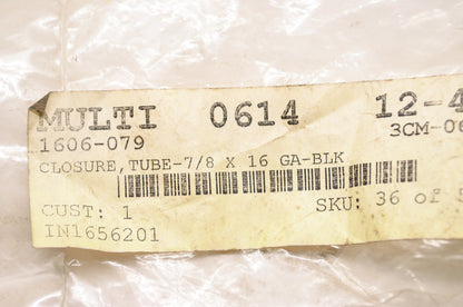 OEM Arctic Cat 1606-079 Black Tube Closure 7/8 x 16 NOS