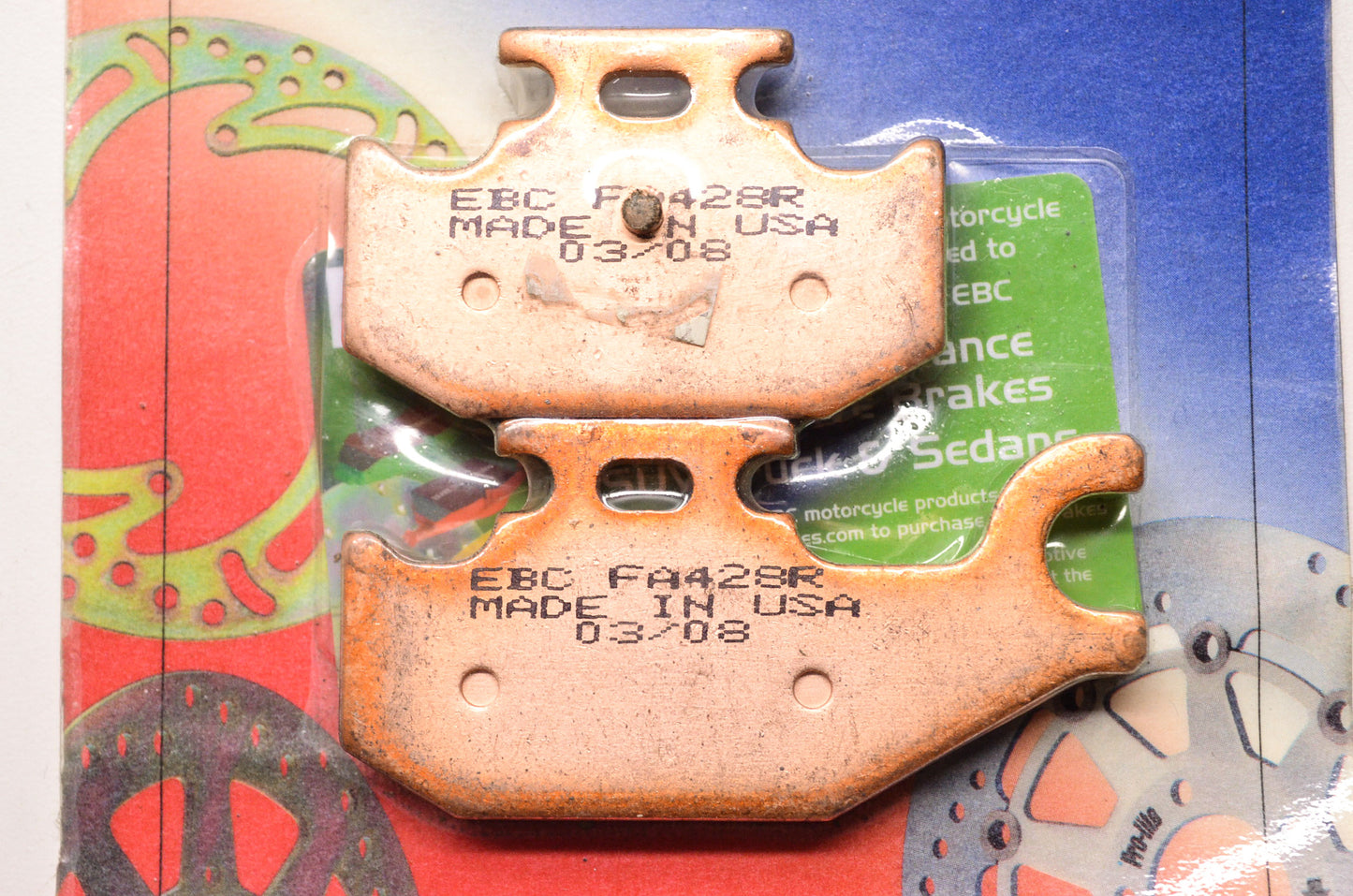 New EBC Brakes High Performance ATV Motorcycle Brake Pad Kit NOS