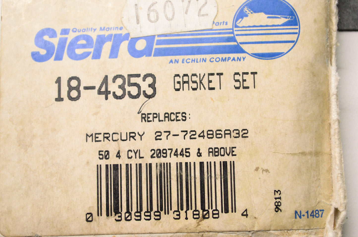 New Sierra Gasket Set Mercury NOS