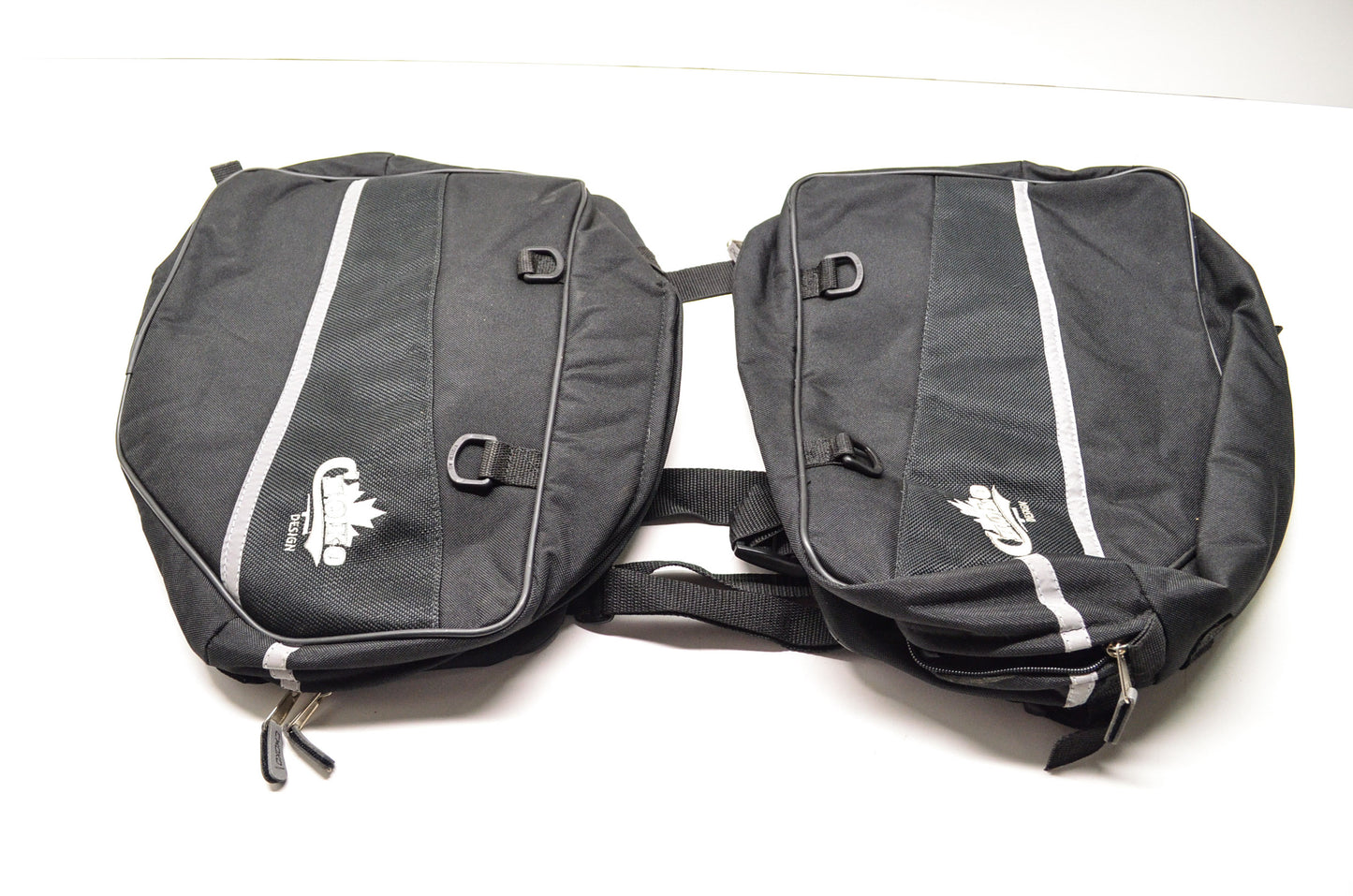 New Choko Designs Black Fabric Saddle Bag Saddlebag NOS