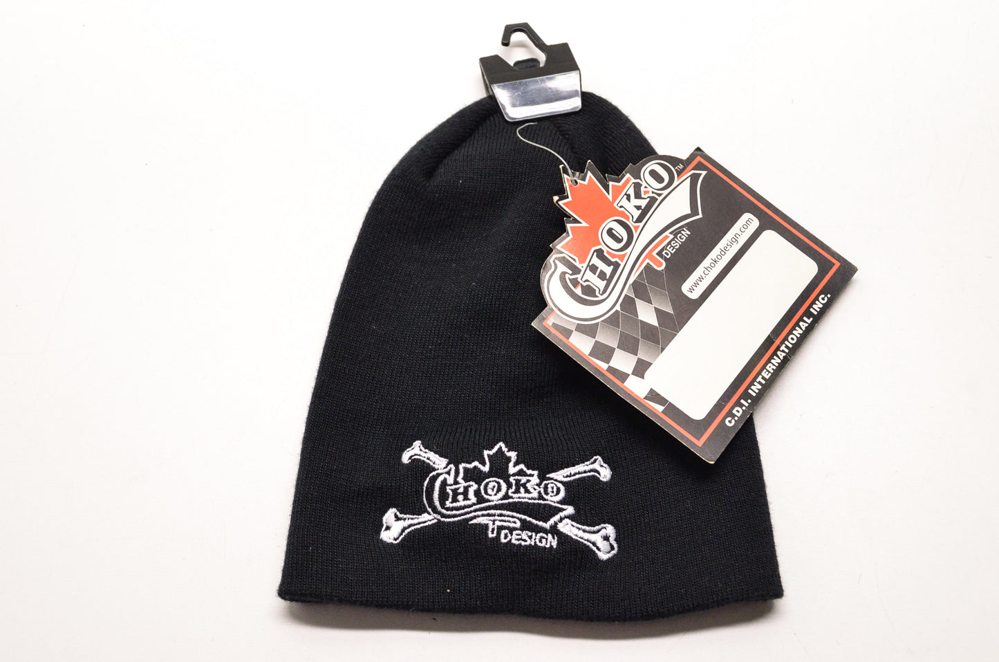 Choko 92-8520-00 Black Cross Bone Beanie NOS