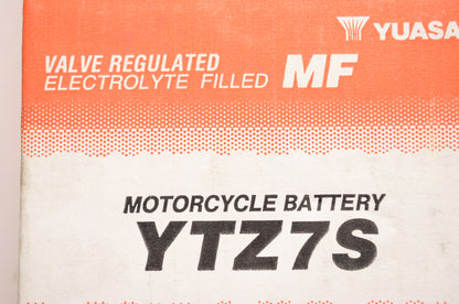 New Yuasa Valve Regulated Electrolyte Filled Motorcycle Battery NOS