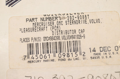 New OEM Quicksilver Mercury Marine Distributor Cap Mercruiser OMC Sterndrive Vol