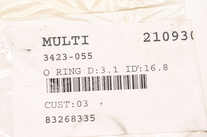 OEM Arctic Cat 3423-055 O-Ring D:3.1 ID:16.8 Qty 2 NOS
