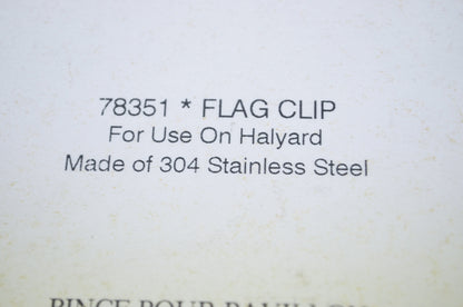 Seachoice Products Flag Clips Qty 2 NOS