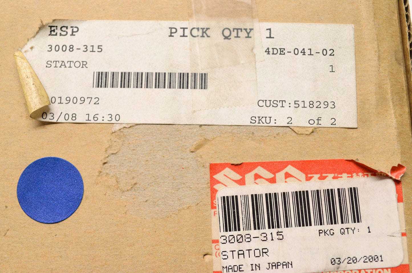 OEM Arctic Cat 3008-315 Stator NOS