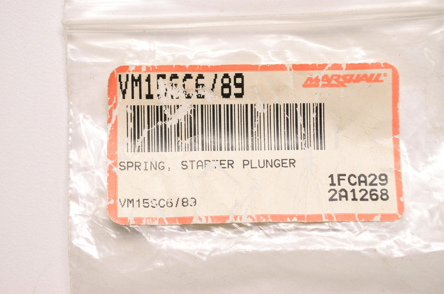 New Marshall Starter Plunger Spring NOS