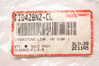 New DID 428 NZ Connecting Link HD G/BK NOS