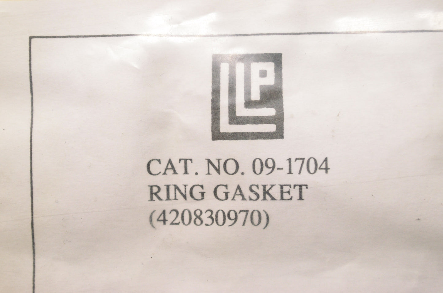 New LLP Ring Profile Gasket Mag Rotax NOS