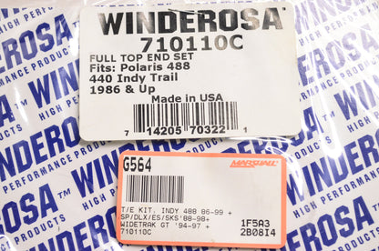 New Winderosa Full Top End Kit Polaris 488 440 Indy Trail '86 Up SP DLX ES SKS '