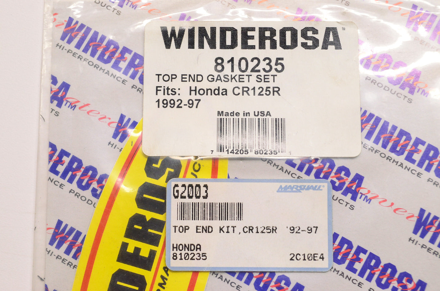 New Winderosa Top End Gasket Kit Honda CR125R '92-97  NOS