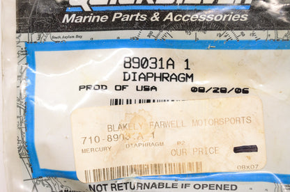 New OEM Quicksilver Mercury Marine Diaphragm NOS