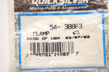 New OEM Quicksilver Mercury Marine Clamp Qty 5 NOS