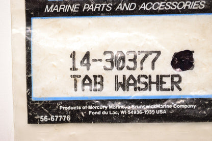 New OEM Quicksilver Mercury Marine Tab Washer NOS
