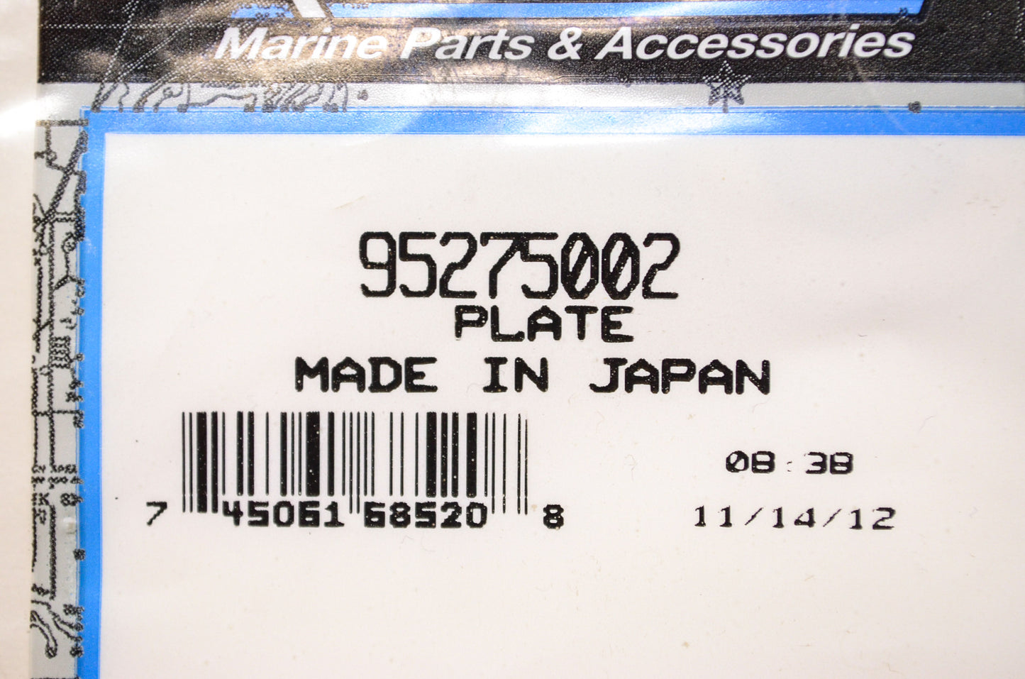 New OEM Quicksilver Mercury Marine Plate NOS