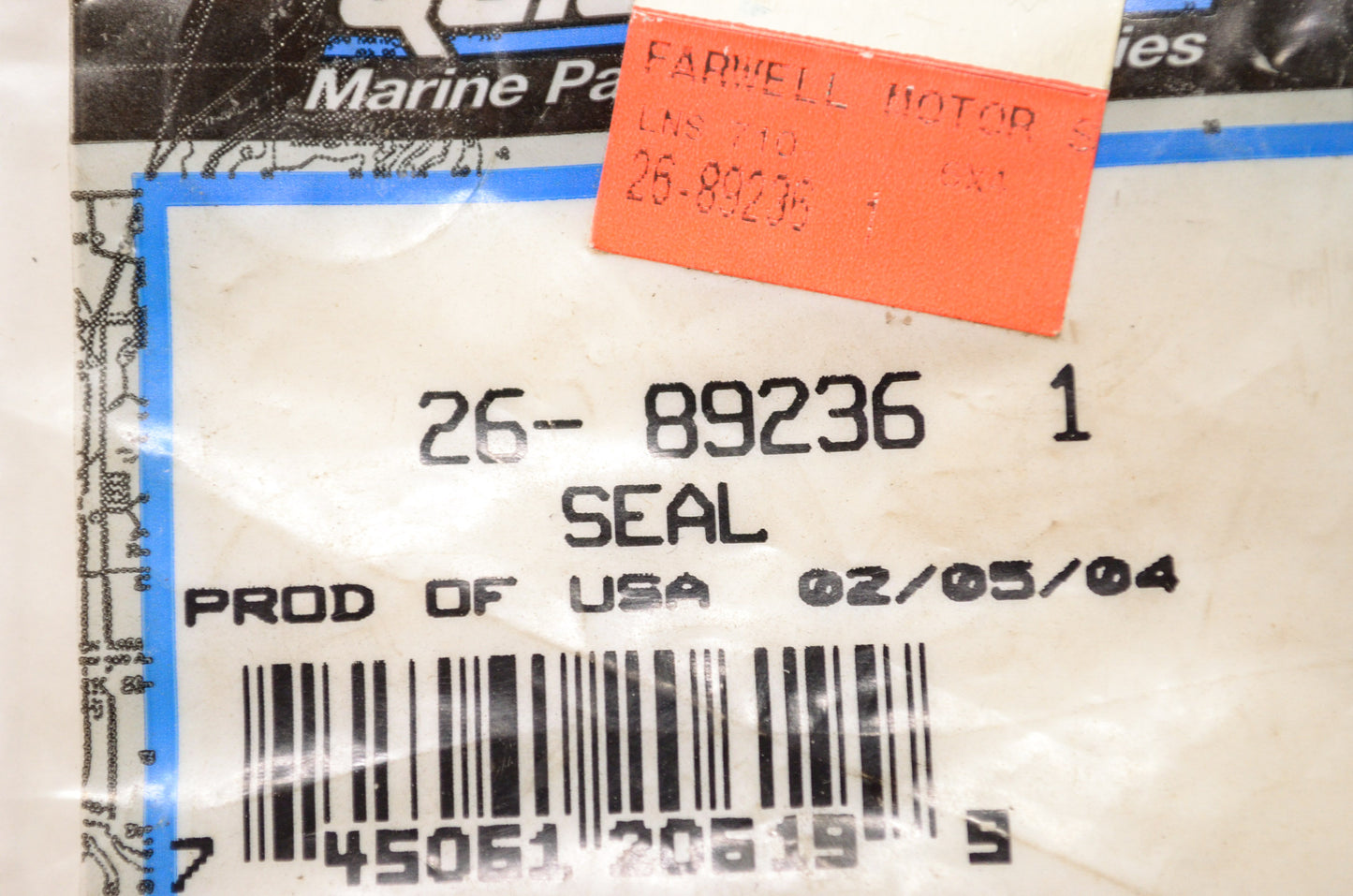 New OEM Quicksilver Mercury Marine Seal NOS