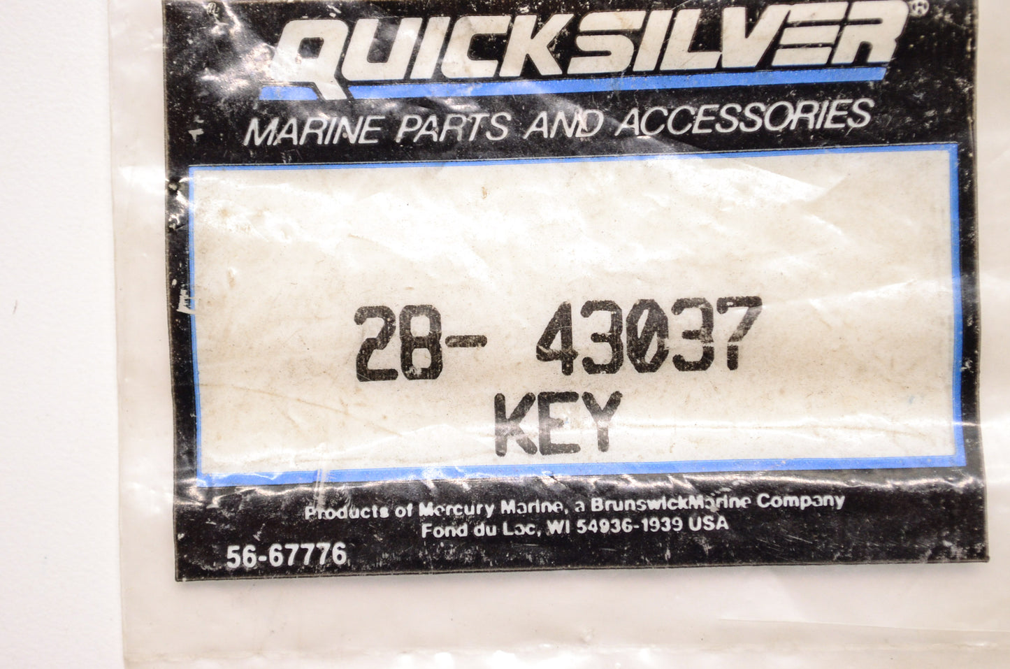 New OEM Quicksilver Mercury Marine Key NOS
