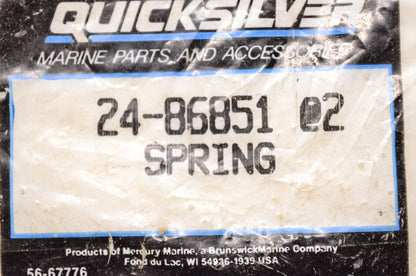 New OEM Quicksilver Mercury Marine Spring Qty 2 NOS