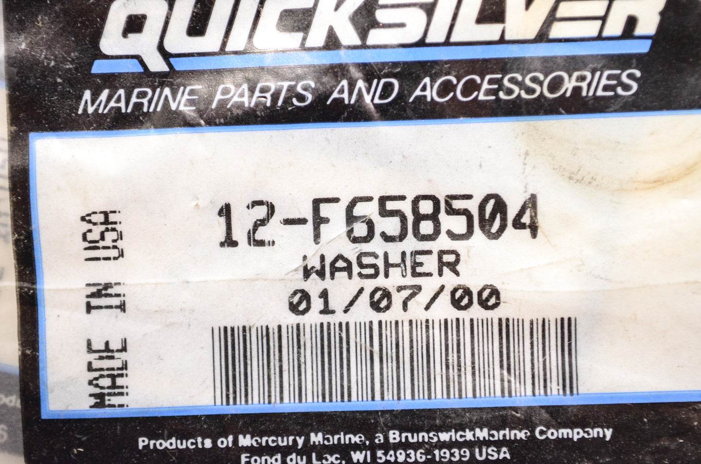 New OEM Quicksilver Mercury Marine Washer NOS