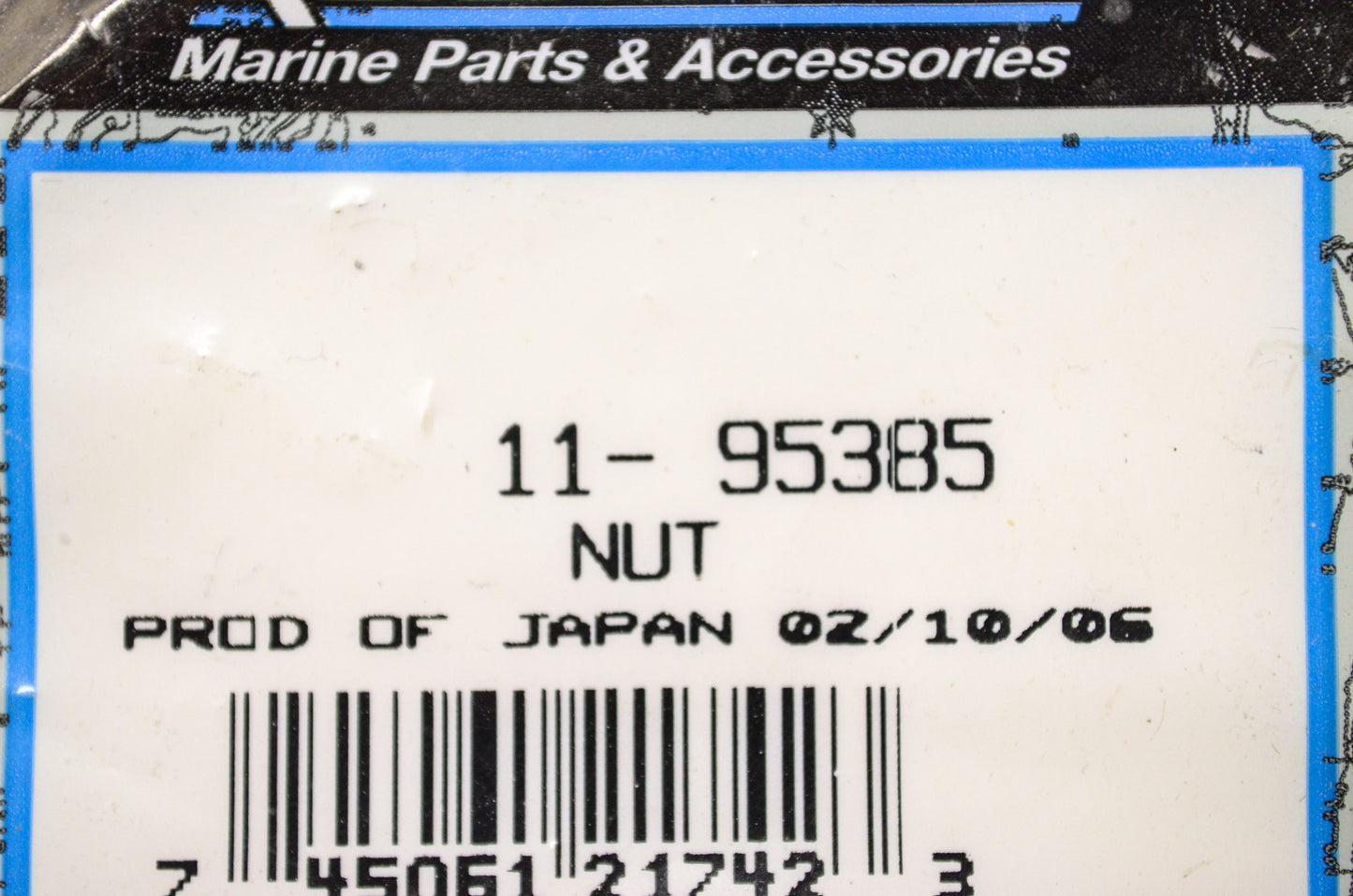New OEM Quicksilver Mercury Marine Nut Qty 2 NOS