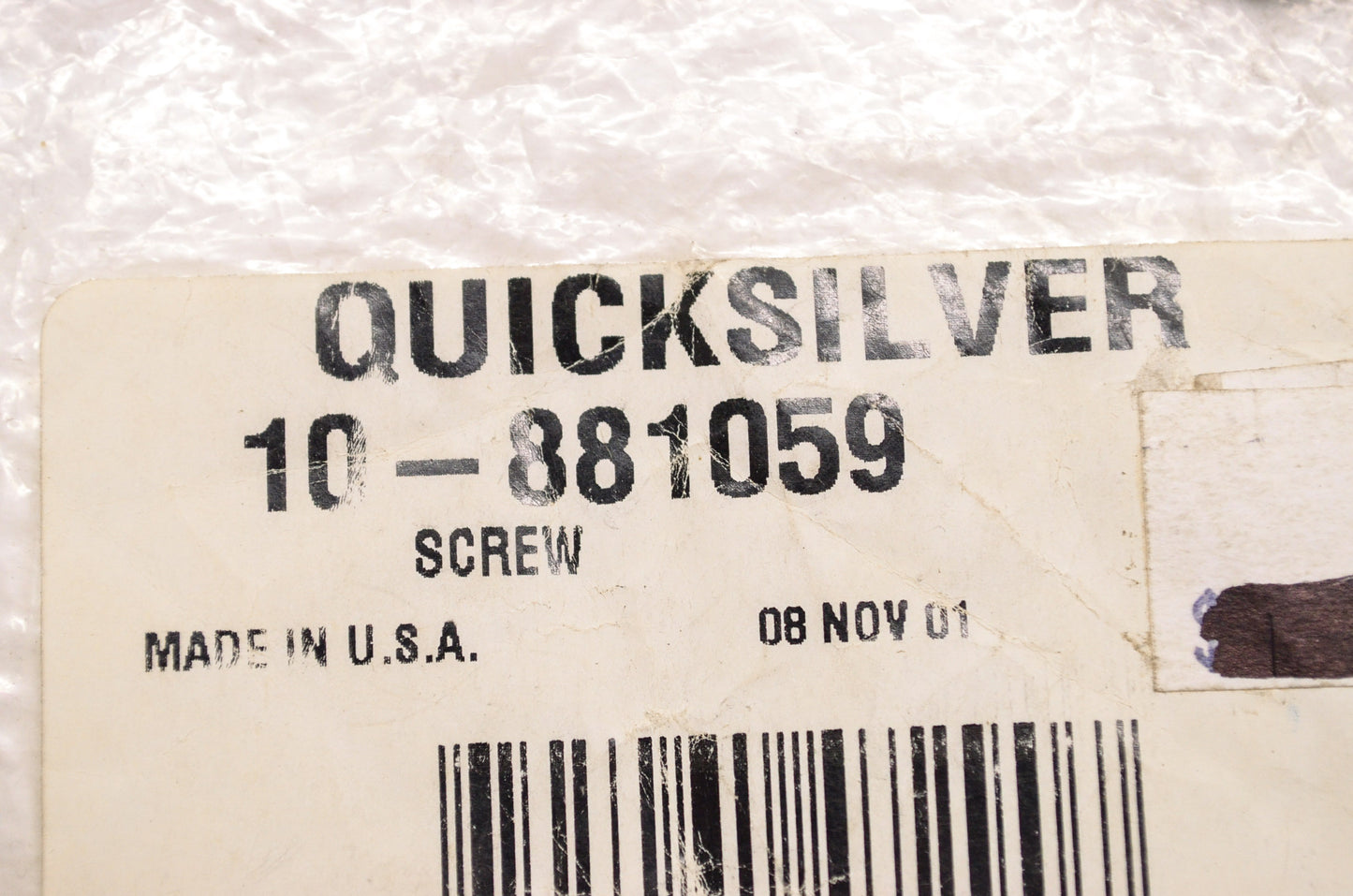 New OEM Quicksilver Mercury Marine Screw Qty 2 NOS