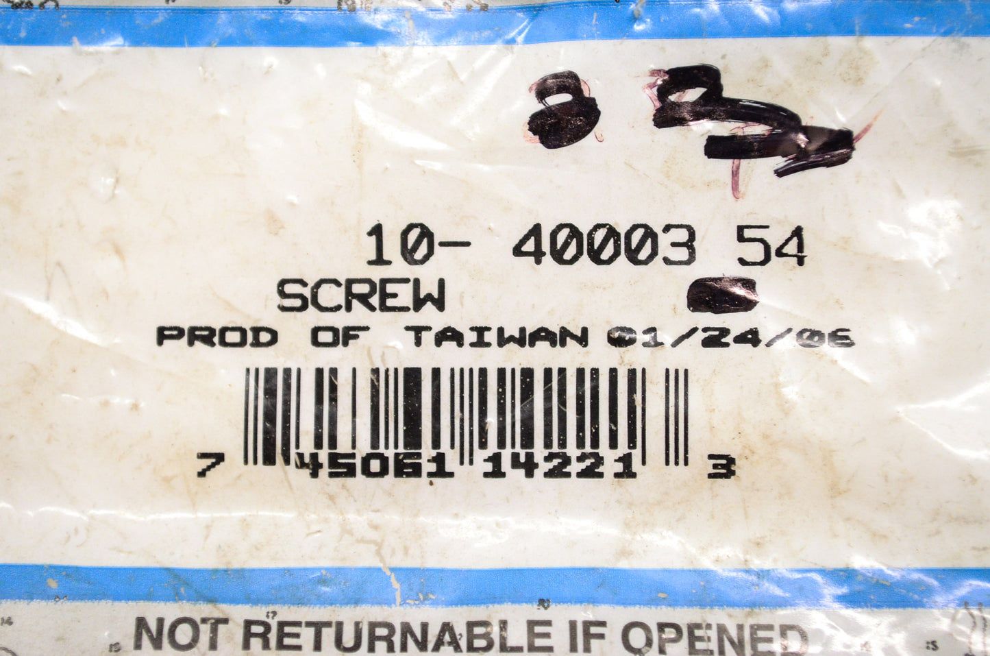Quicksilver 10-40003 54 Mercury Marine Screw Qty 3 NOS