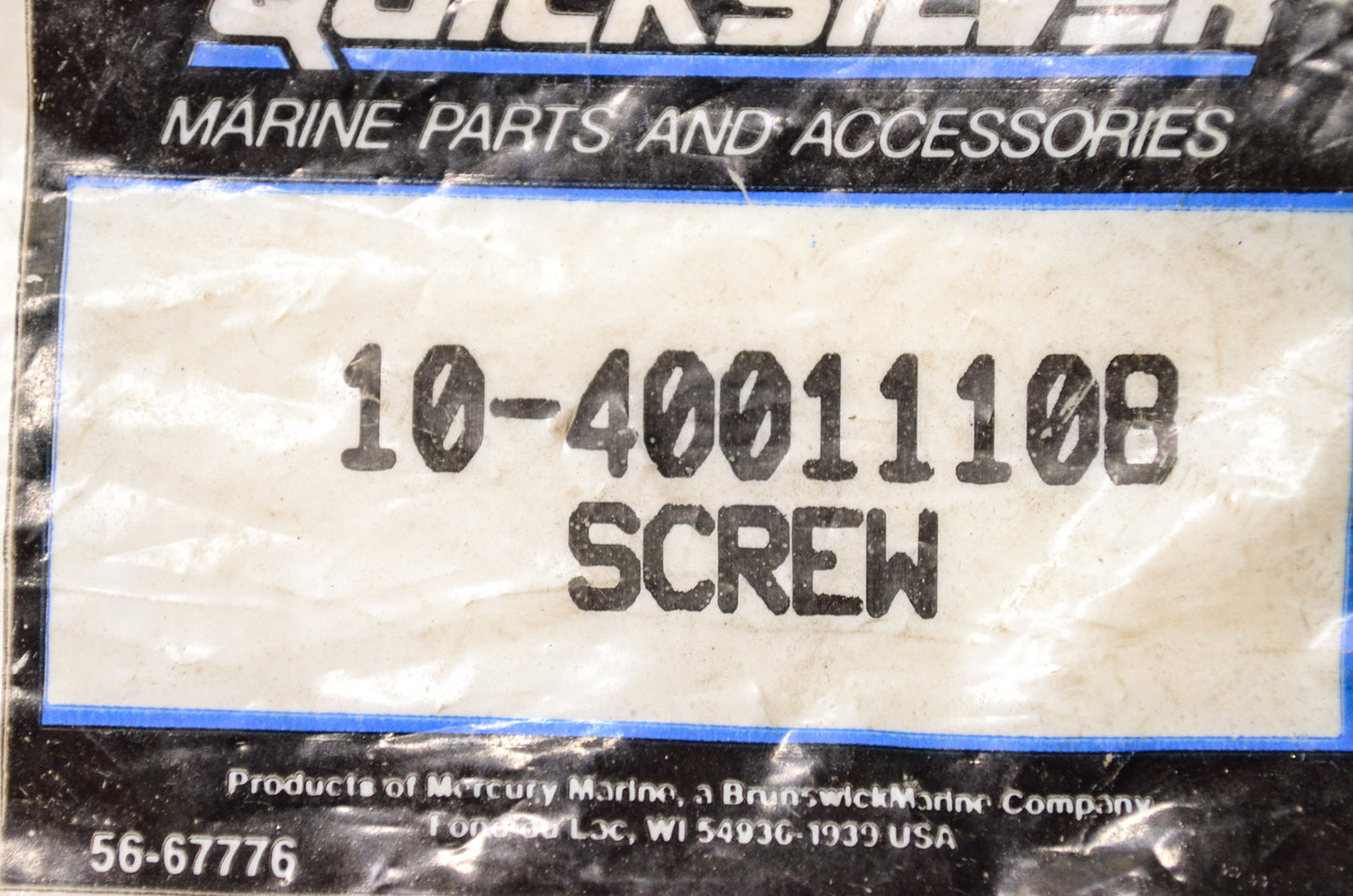 New OEM Quicksilver Mercury Marine Screw Qty 2 NOS