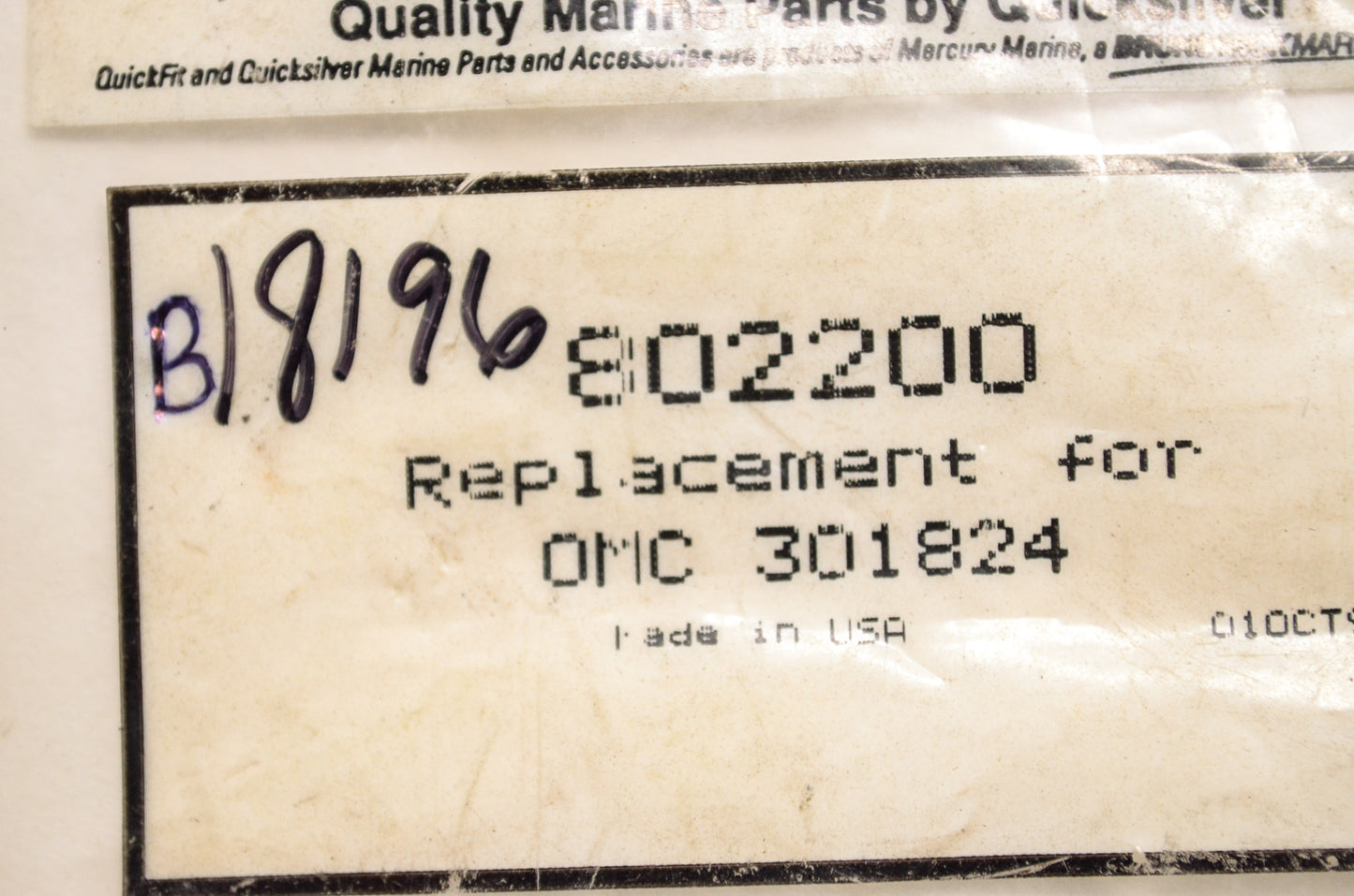 New QuickFit Quicksilver Mercury Marine O-Ring Qty 5 NOS