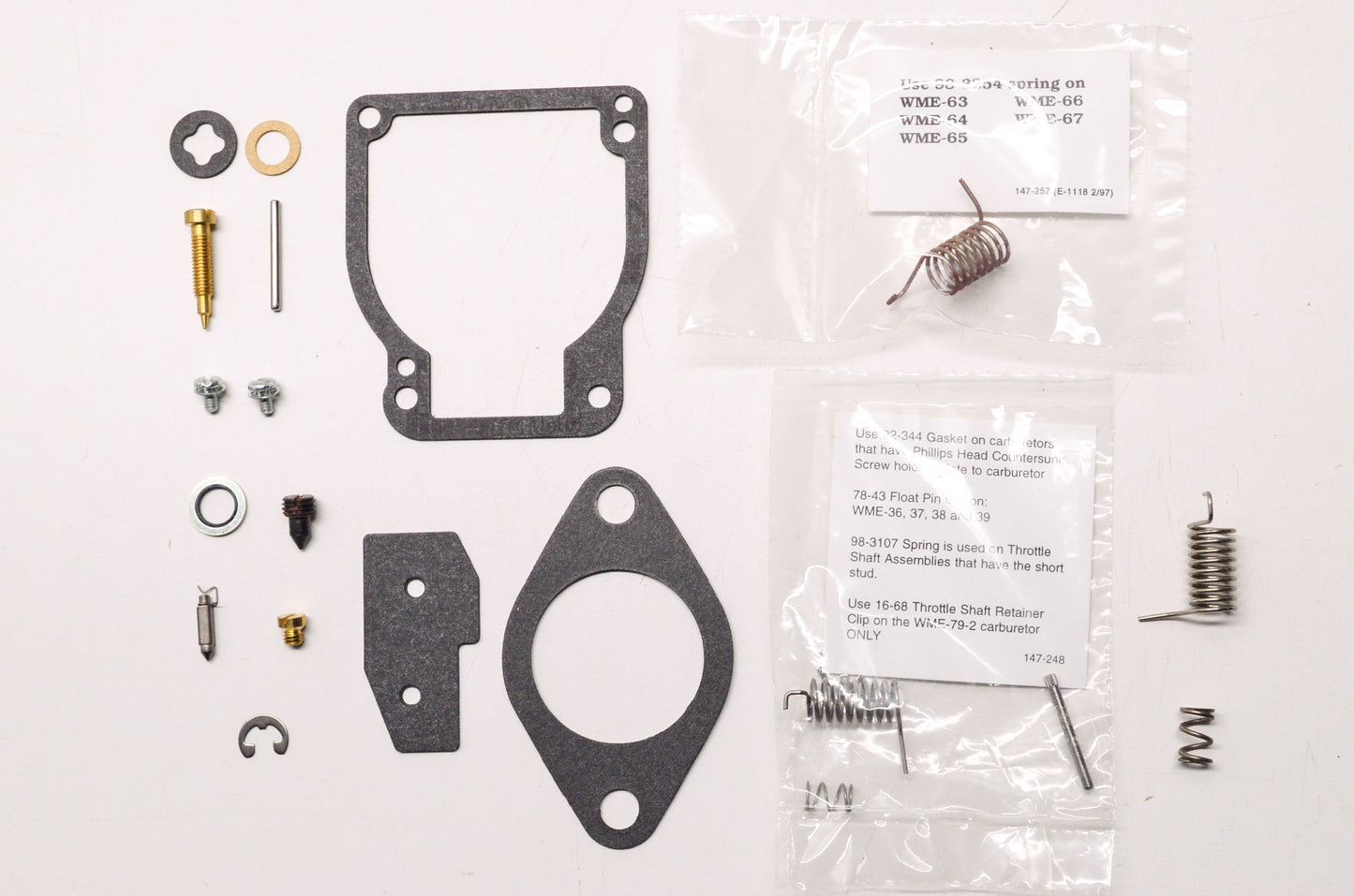 New OEM Quicksilver Mercury Marine Carburetor Carb Repair Kit NOS