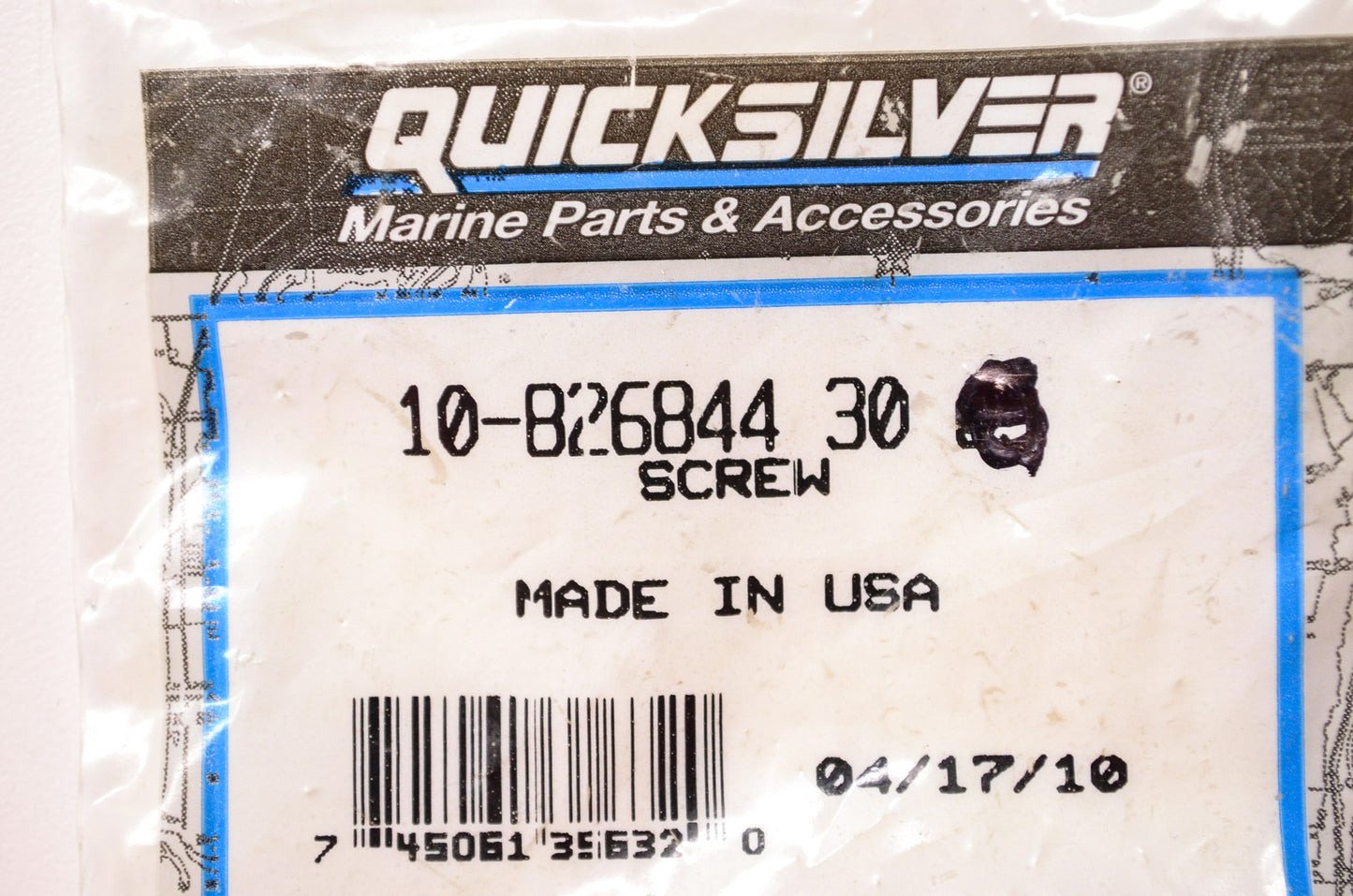 New OEM Quicksilver Mercury Marine Screw Qty 2 NOS