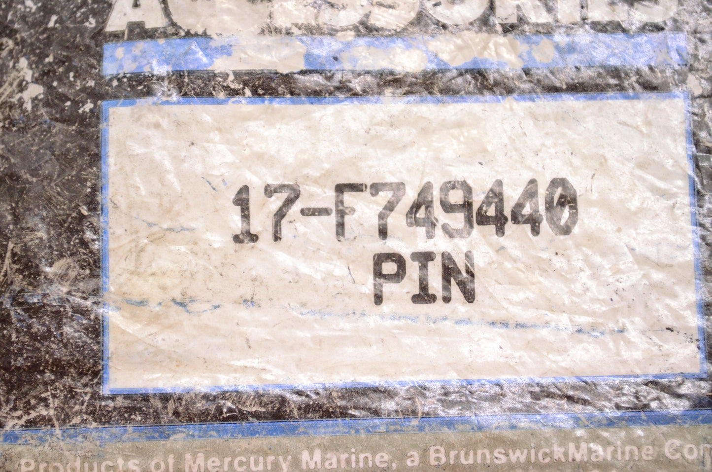 Quicksilver 17-F749440 Mercury Marine Pin NOS