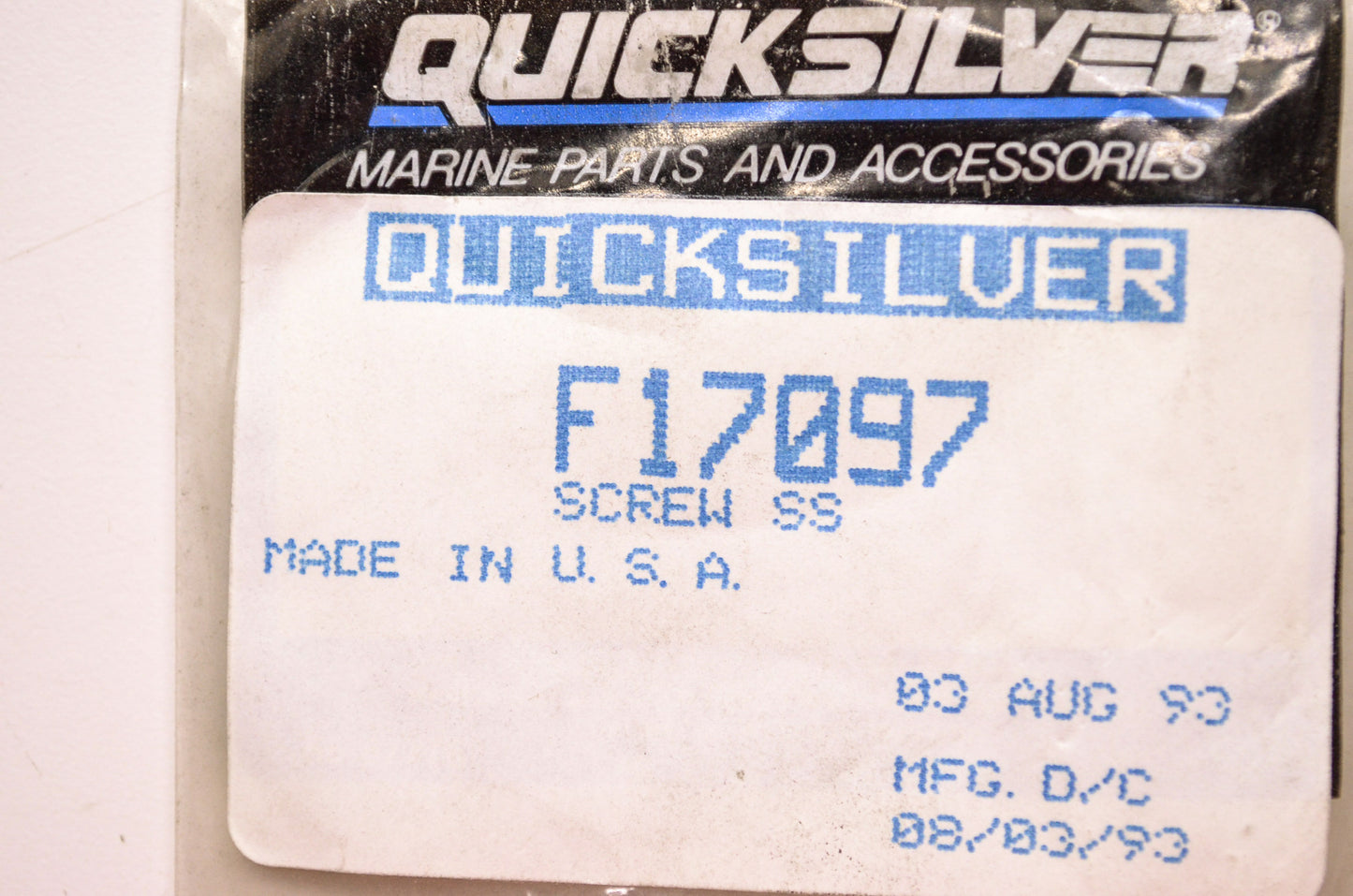 Quicksilver Mercury Marine Screw