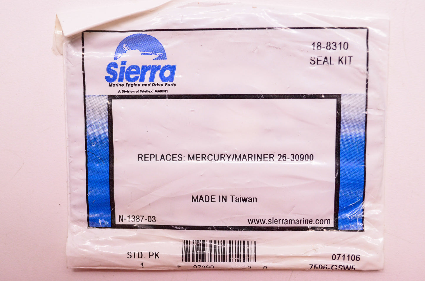 Mercury Seal Kit Plate Only NOS