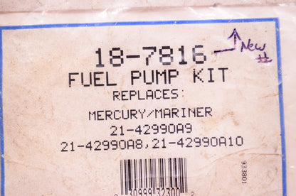 New Sierra Fuel Pump Kit Mercury NOS