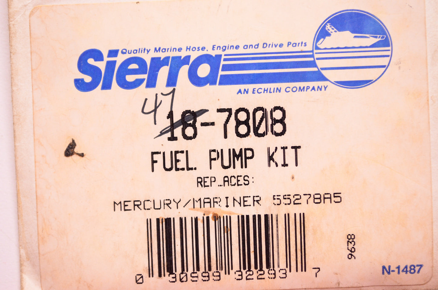 New Sierra Fuel Pump Kit Mercury NOS
