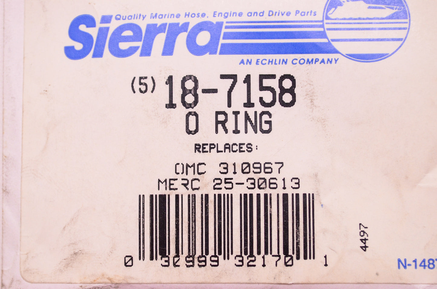 New Sierra O-Ring OMC Mercury Qty 2 NOS