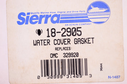 New Sierra Water Cover Gasket OMC NOS