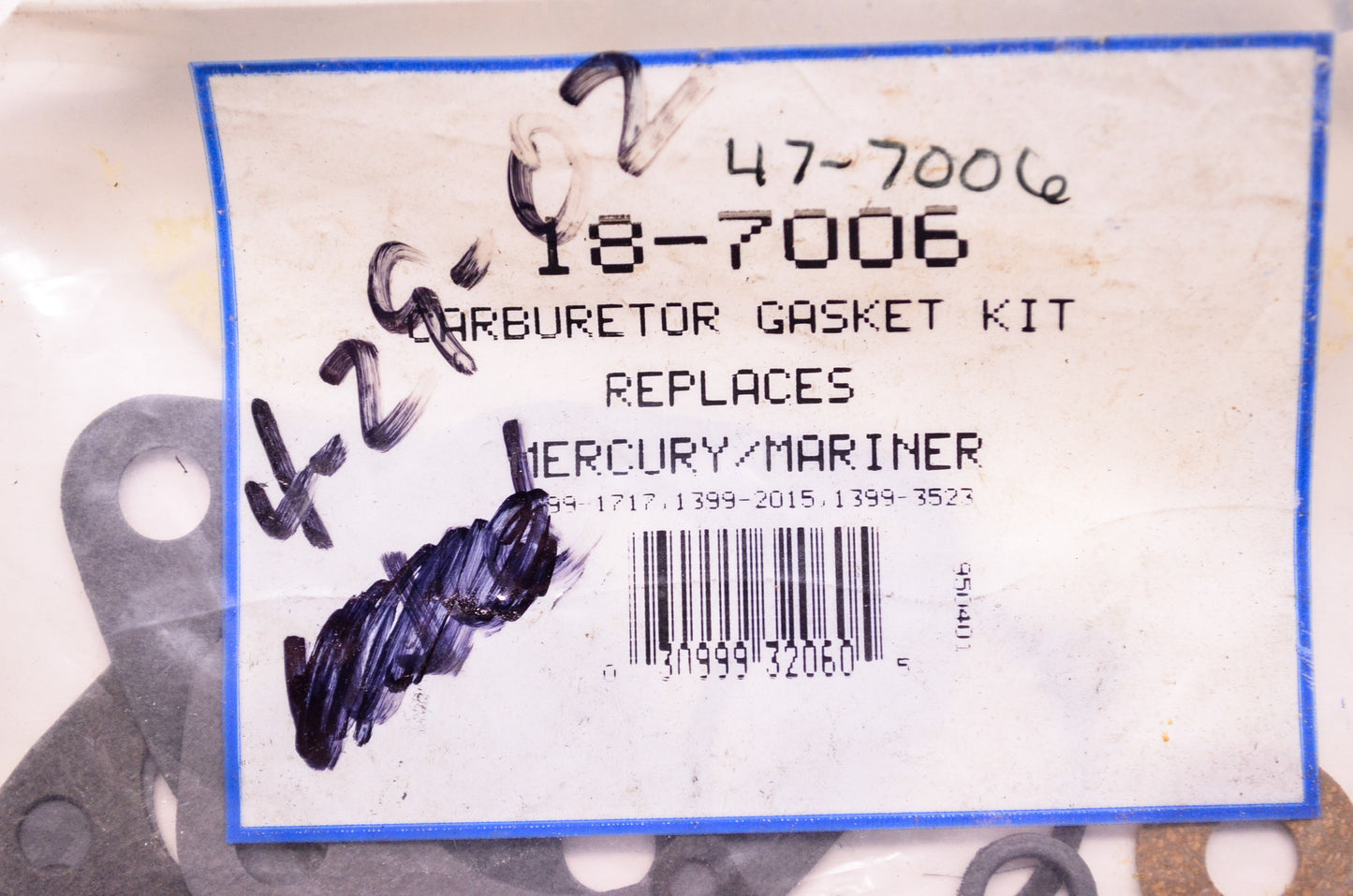 Carburetor Gasket Kit Mercury NOS