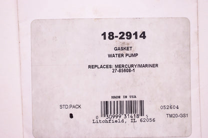 New Sierra Water Pump Gasket Mercury NOS
