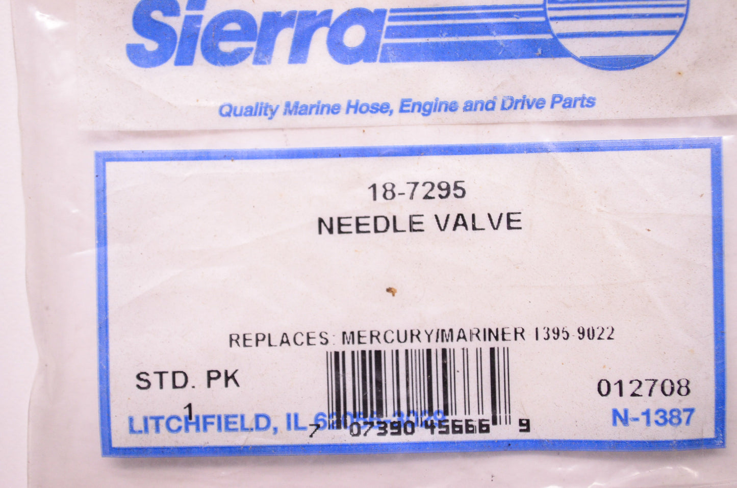 New Sierra Needle Valve Mercury NOS