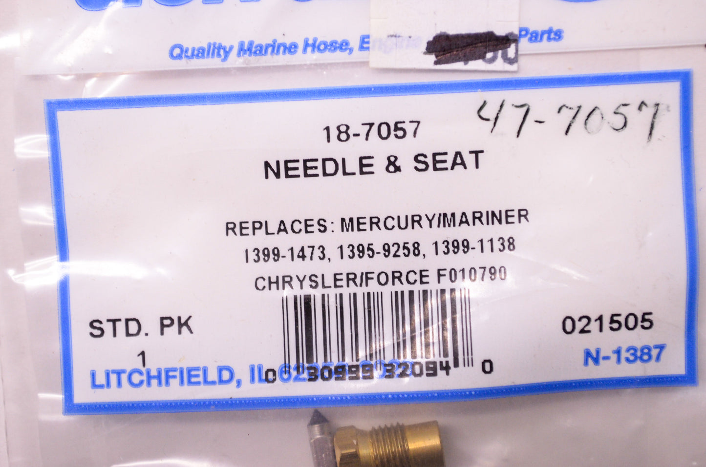 Needle & Seat Mercury Chrysler Force NOS