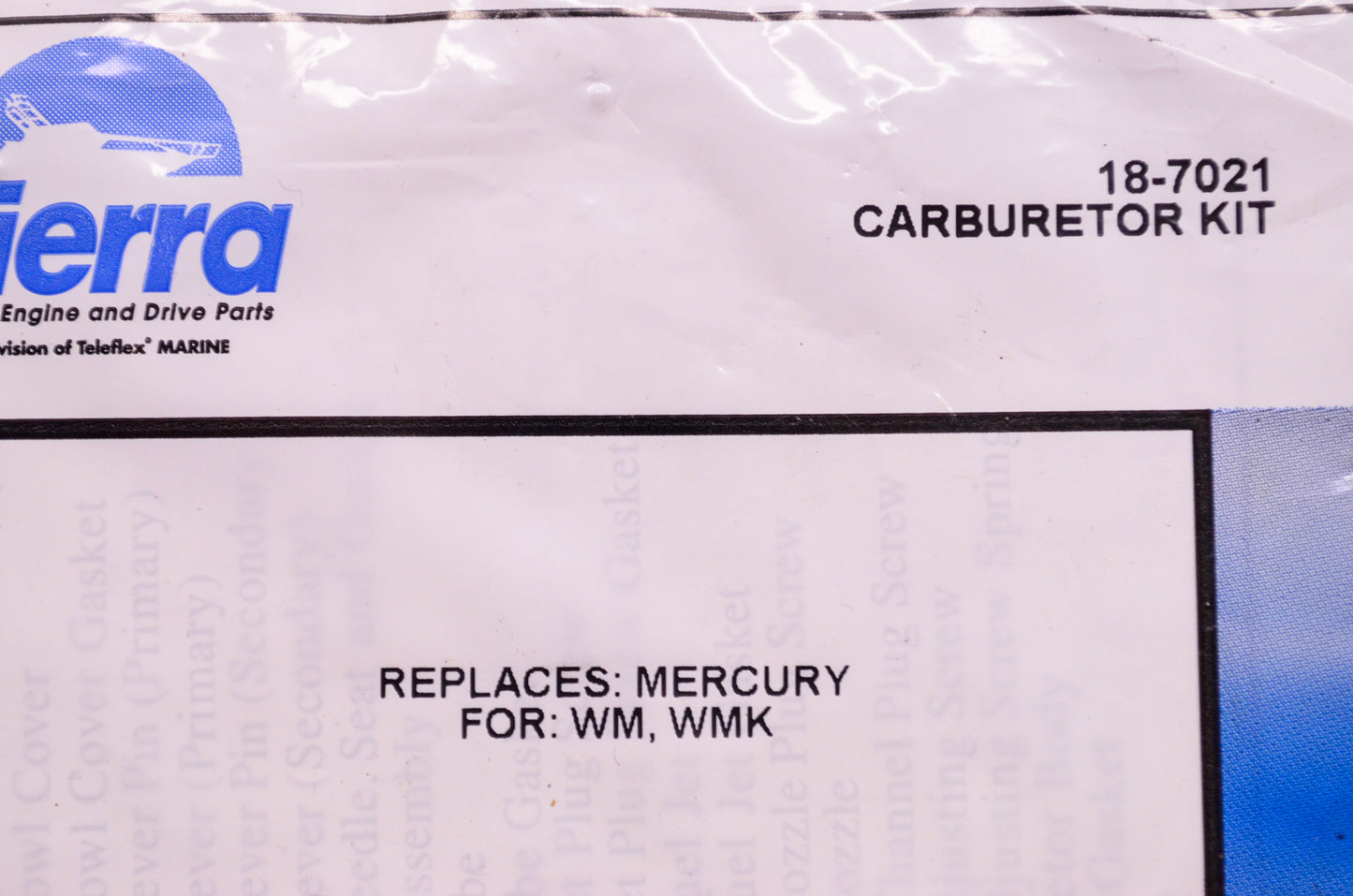 New Sierra Carburetor Kit Mercury WM WMK NOS