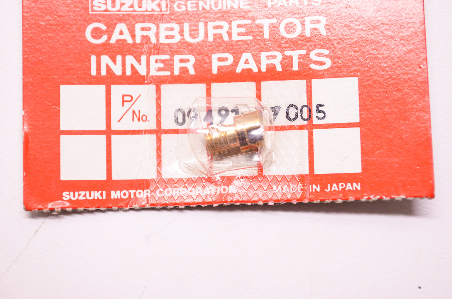 New OEM Suzuki 09491-77005 Carb Carburetor Main Jet NOS
