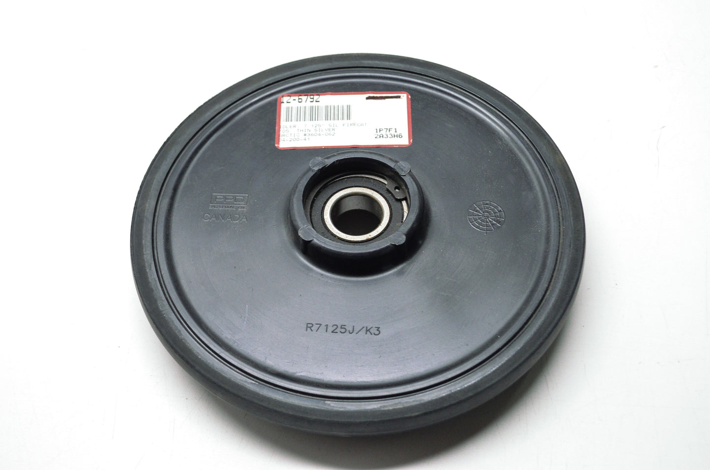 PPD R7125J/K4, 04-200-41, 3604-062, 12-6792 Thin Silver Idler Wheel 7.125' 05 Fi