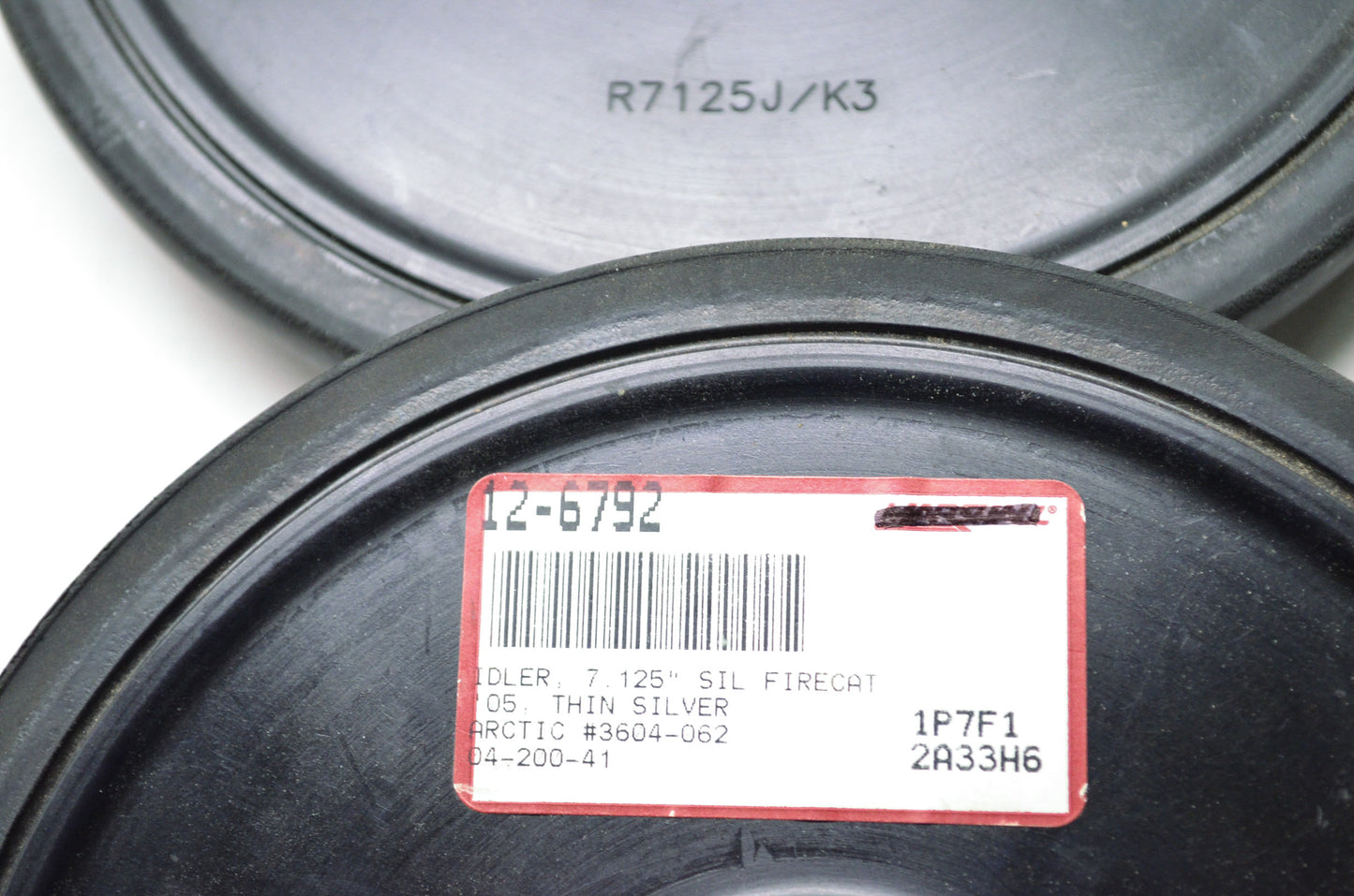 PPD R7125J/K4, 04-200-41, 3604-062, 12-6792 Thin Silver Idler Wheel 7.125' 05 Fi