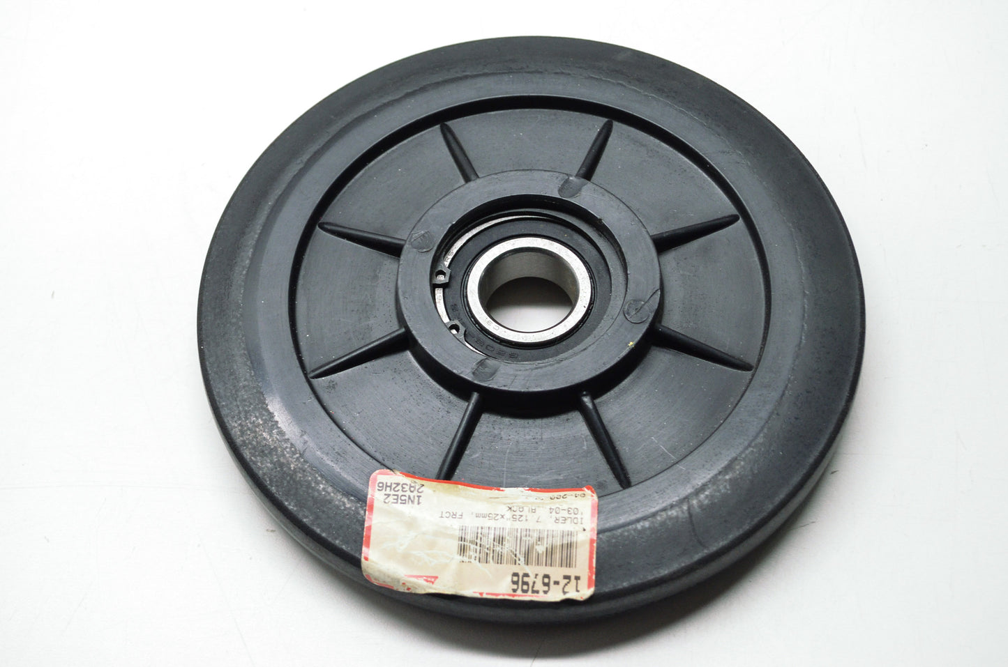 New PPD Black Idler Wheel 7.125' x 25mm FRCT NOS
