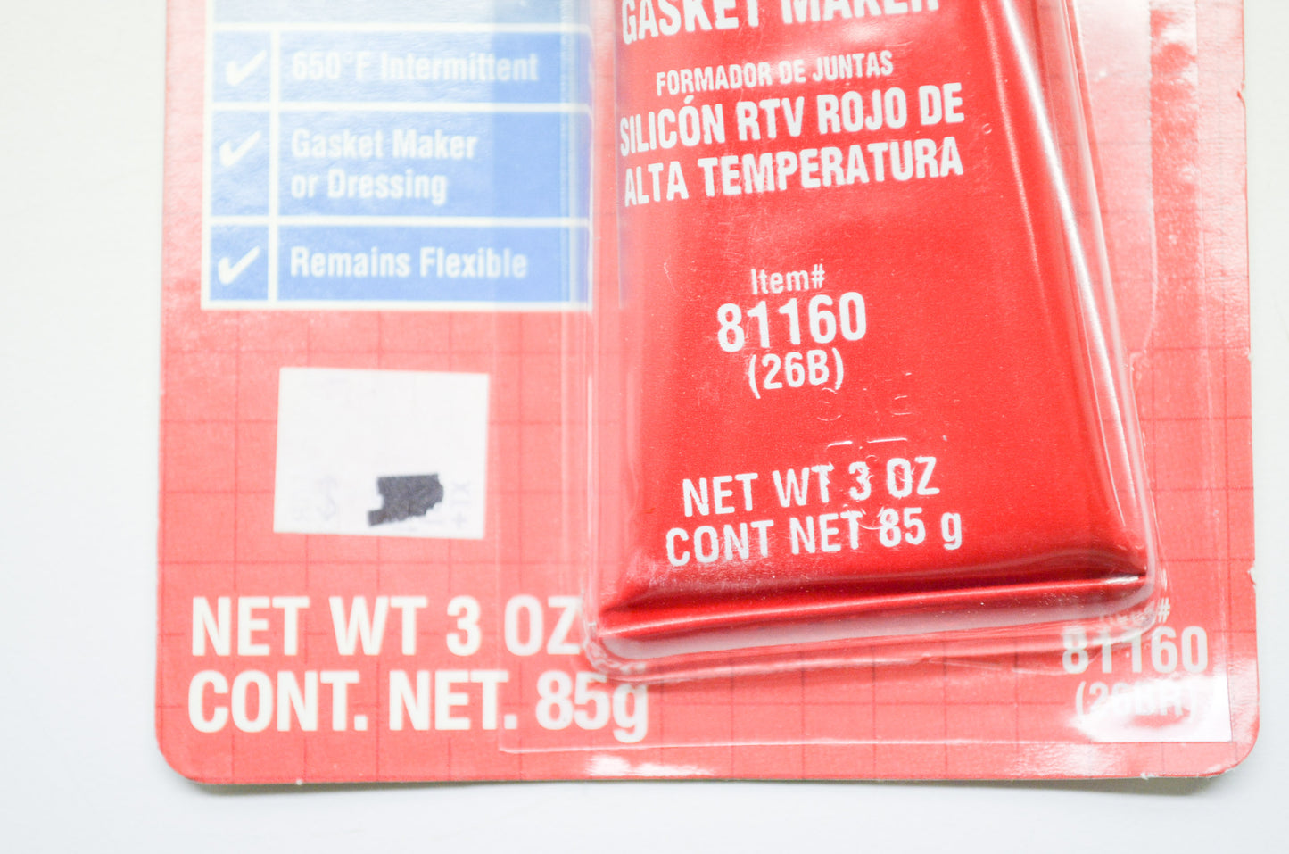 New Permatex High Temp Red RTV Silicone Gasket Maker