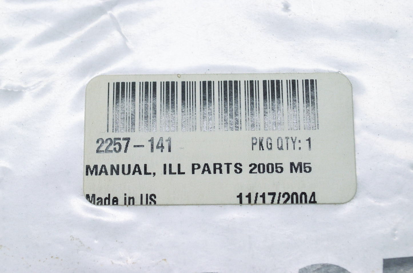 OEM Arctic Cat 2257-141 05 Illustrated Parts Manual M5 NOS