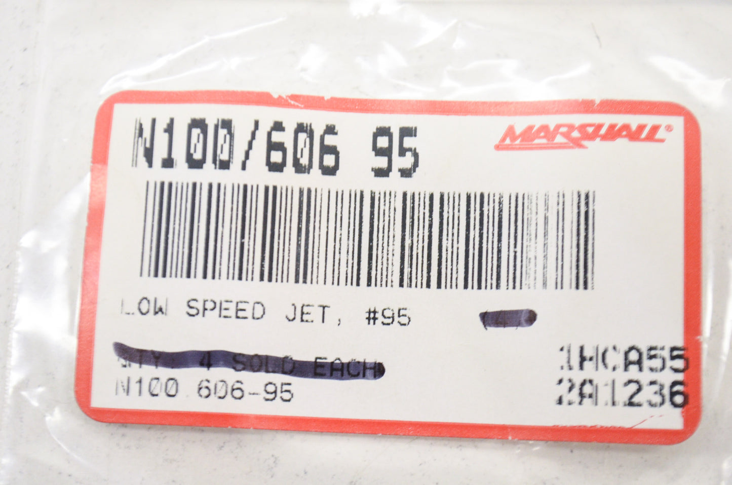 Marshall N100/606 95, N100. 606-95 Low Speed Jet NOS